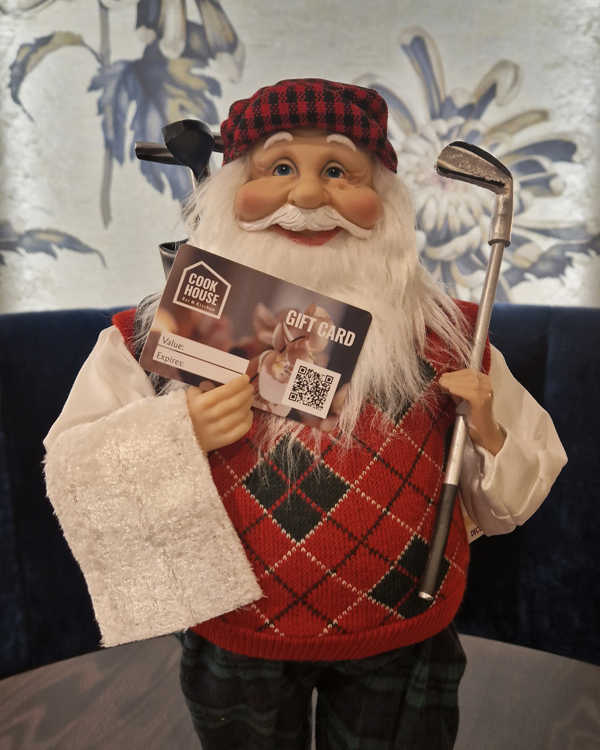 Cook House Christmas Gift Card Santa