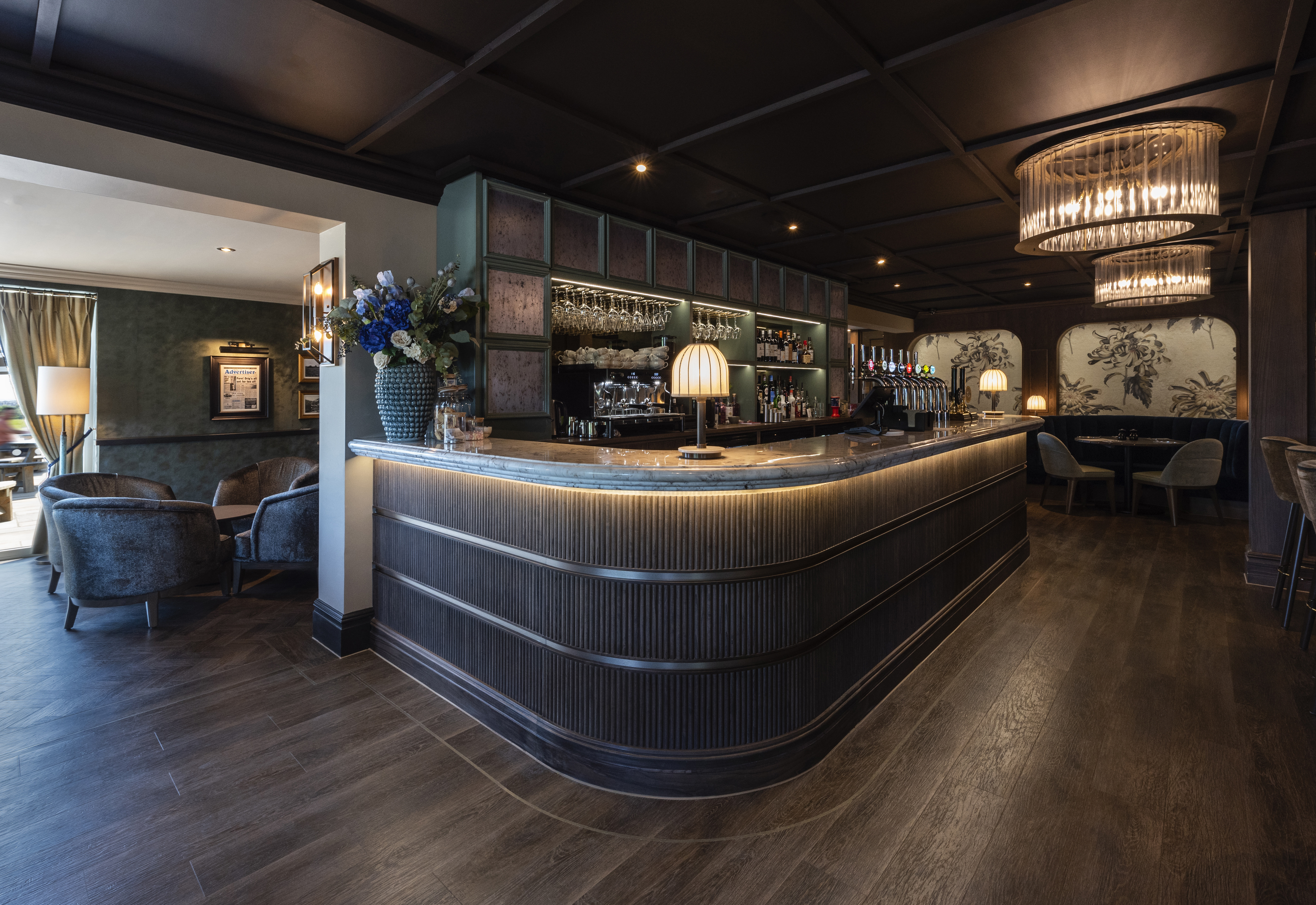 A view of the bar at Cook House Bar & Kitchen, Leeds.