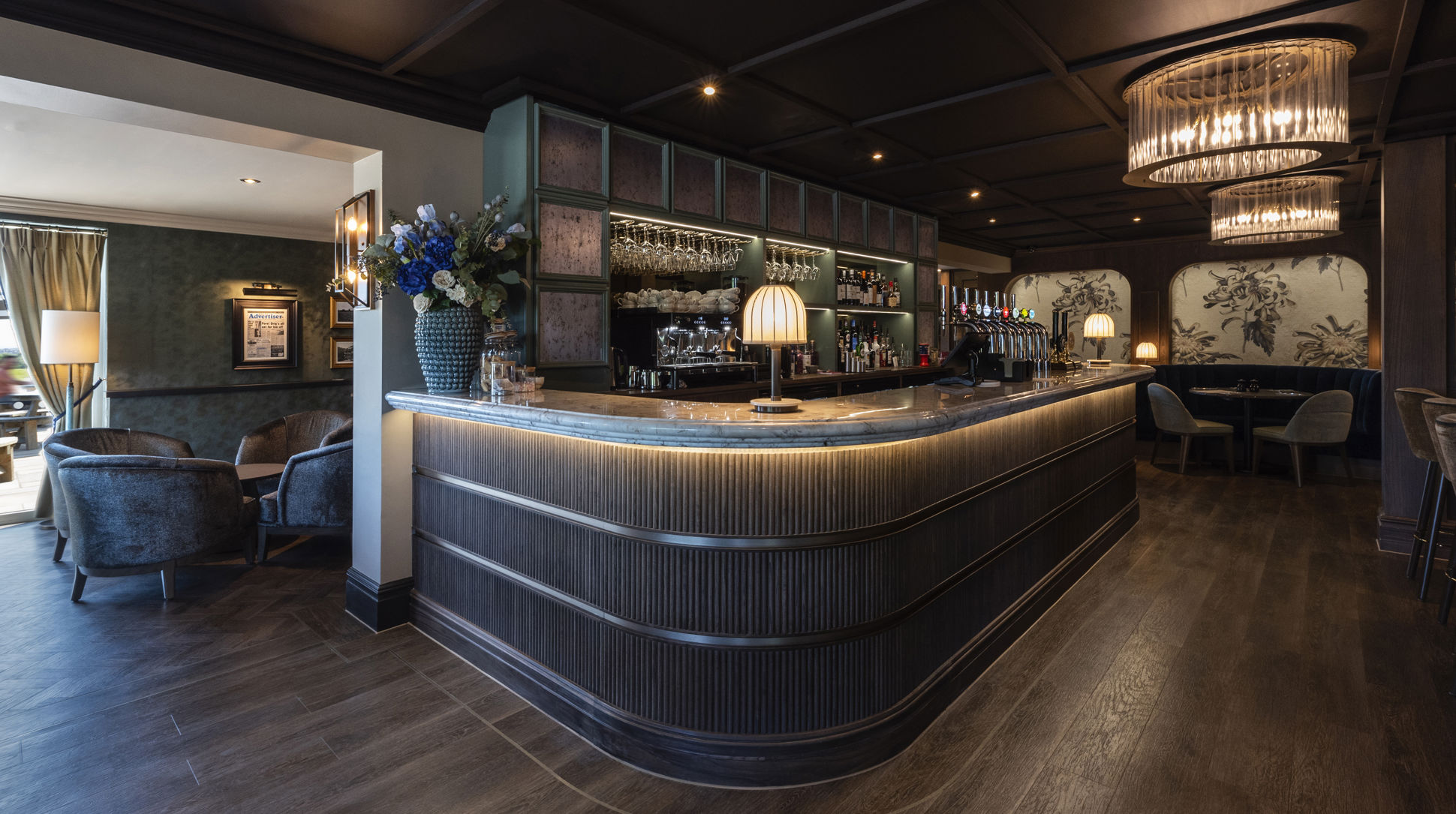 A view of the bar at Cook House Bar & Kitchen, Leeds.